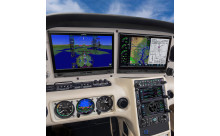 Garmin-equipped aircraft panel