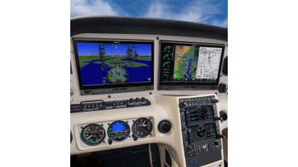 Garmin-equipped aircraft panel