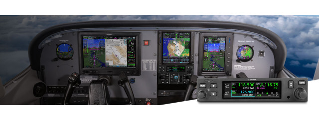 Garmin modern aviation panel