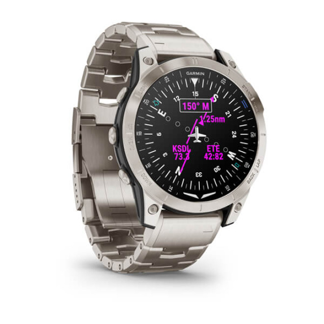 D2™ Mach 1, Aviator Smartwatch with Vented Titanium Bracelet