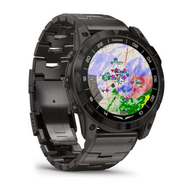 D2™ Mach 1 Pro, Aviator Smartwatch with Vented Titanium Bracelet