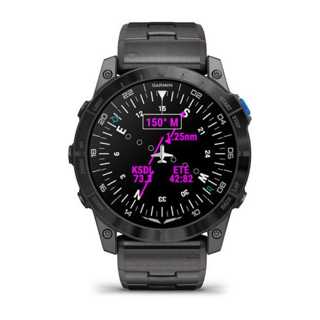 D2™ Mach 1 Pro, Aviator Smartwatch with Vented Titanium Bracelet
