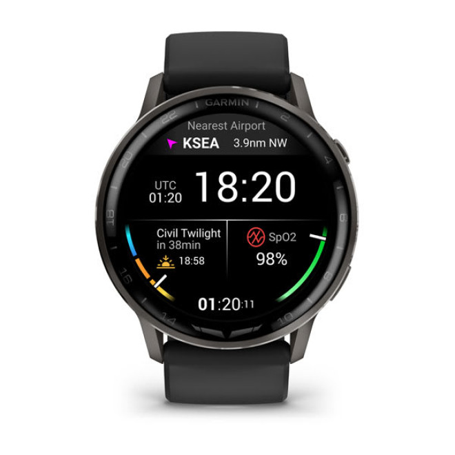 D2™ Air X15, Slate with Black Silicone Band