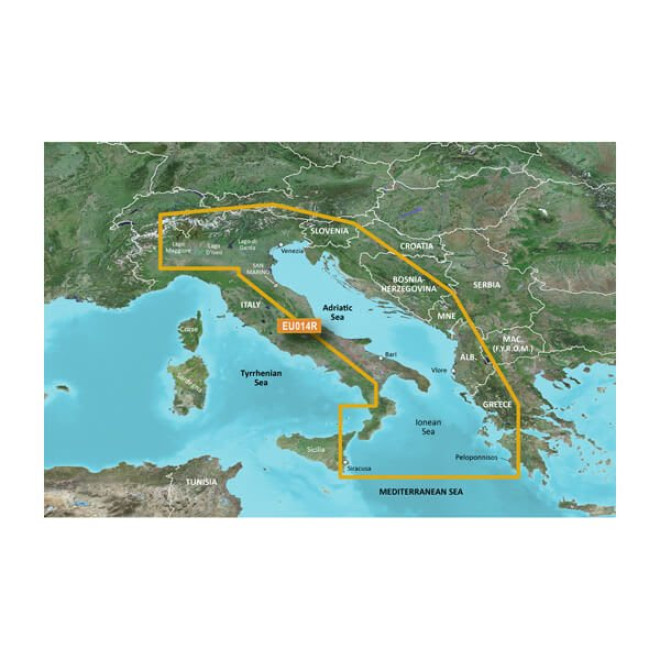 BlueChart® g3 HXEU014R - Italy, Adriatic Sea (010-D0358-00)