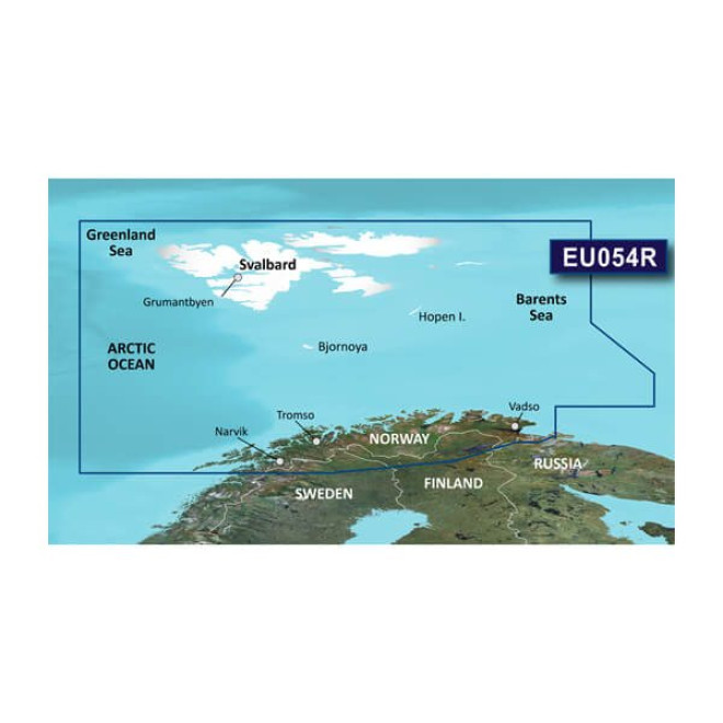 BlueChart® g3 HXEU054R - Vestfjd-Svalbard-Varanger (010-D0303-00)