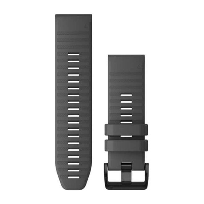 QuickFit® 26 Watch Bands, Slate Grey Silicone (010-12864-20)