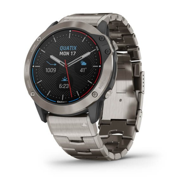 quatix® 6 Sapphire, Titanium Grey with Titanium Band (010-02157-30)
