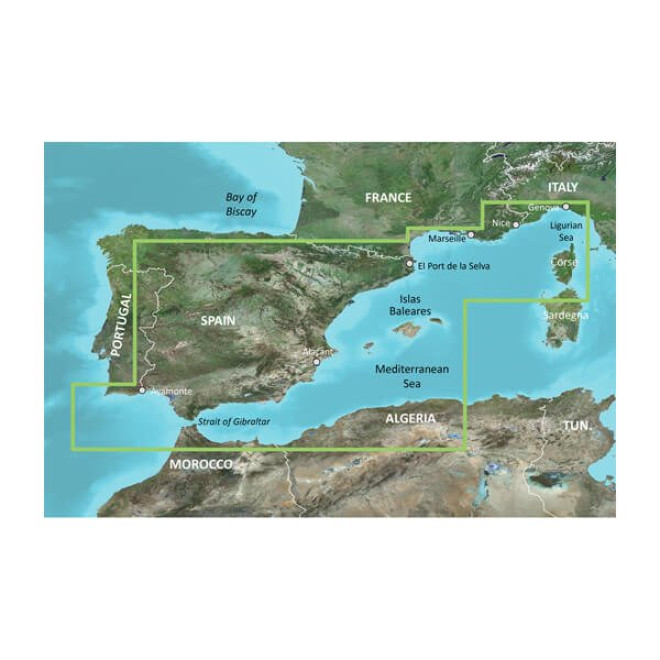 BlueChart® g3 HXEU010R - Spain, Mediterranean Coast (010-D0354-00)