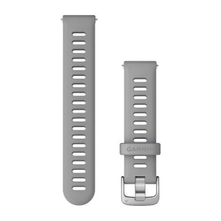 Quick Release Band, Powder Grey Silicone Band with Silver Hardware (010-11251-3G)