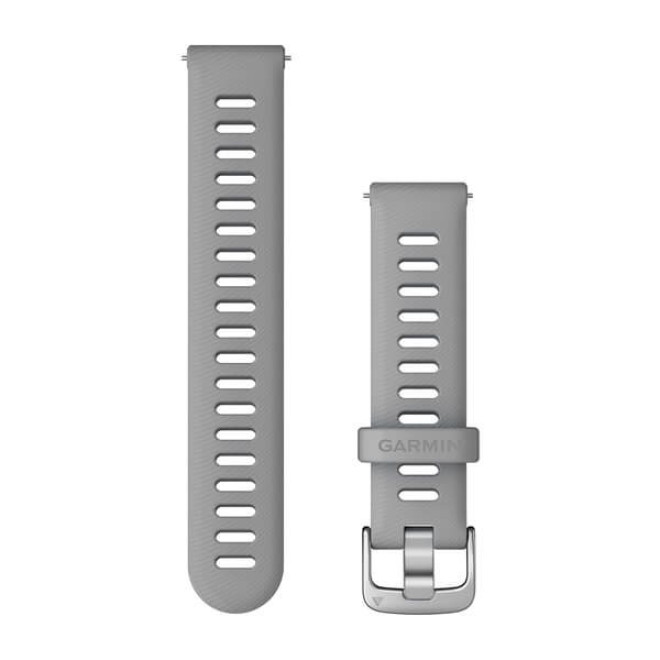 Quick Release Band, Powder Grey Silicone Band with Silver Hardware (010-11251-3G)