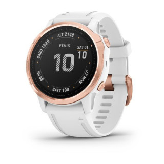 fēnix® 6S Pro, rose gold-tone with white band (010-02159-10)