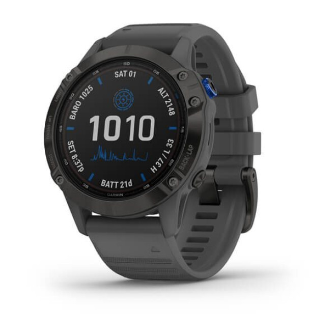 fēnix® 6 - Pro Solar Edition, slate grey with black band (010-02410-10)