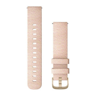 Quick Release Band, Blush Pink Woven Nylon Band with Light Gold Hardware (010-12924-12)