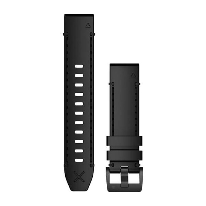 QuickFit® 22 Watch Bands, Genuine Horween® Leather Band – Black (010-12738-19)