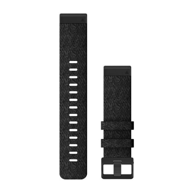 QuickFit® 22 Watch Bands, Heathered Black Nylon (010-12863-07)