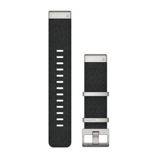 QuickFit® 22 Watch Bands, Jacquard-weave Nylon Band – Black (010-12738-21)