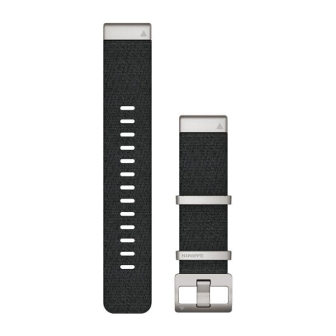 QuickFit® 22 Watch Bands, Jacquard-weave Nylon Band – Black (010-12738-21)
