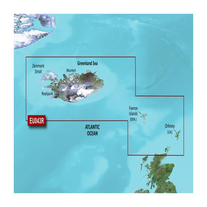 BlueChart® g3 HXEU043R - Iceland to Orkney (010-D0294-00)
