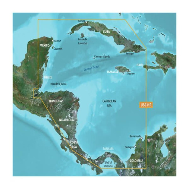 microSD™/SD™ card: HXUS031R-Southwest Caribbean (010-D0558-00)