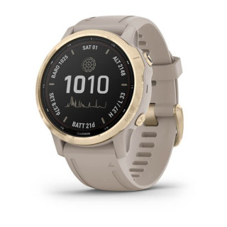 fēnix® 6S Solar, silver with black band (010-02409-10)