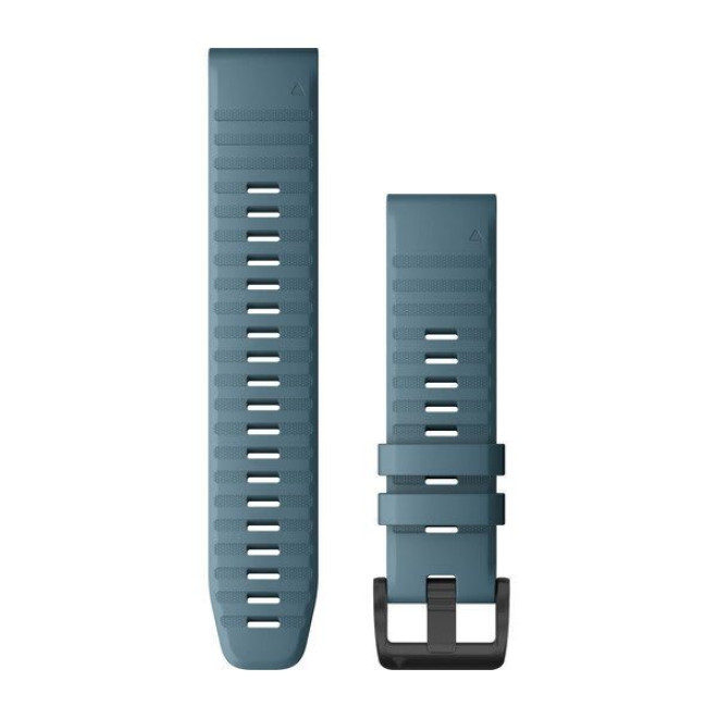 QuickFit® 22 Watch Bands, Lakeside Blue Silicone (010-12863-03)