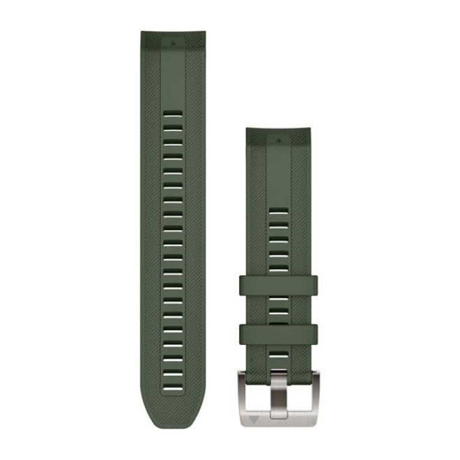 QuickFit® 22 Watch Bands, Pine Green Silicone Strap (010-13225-01)
