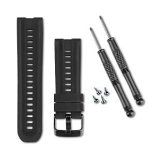 Black Silicone Watch Band (010-11814-07)