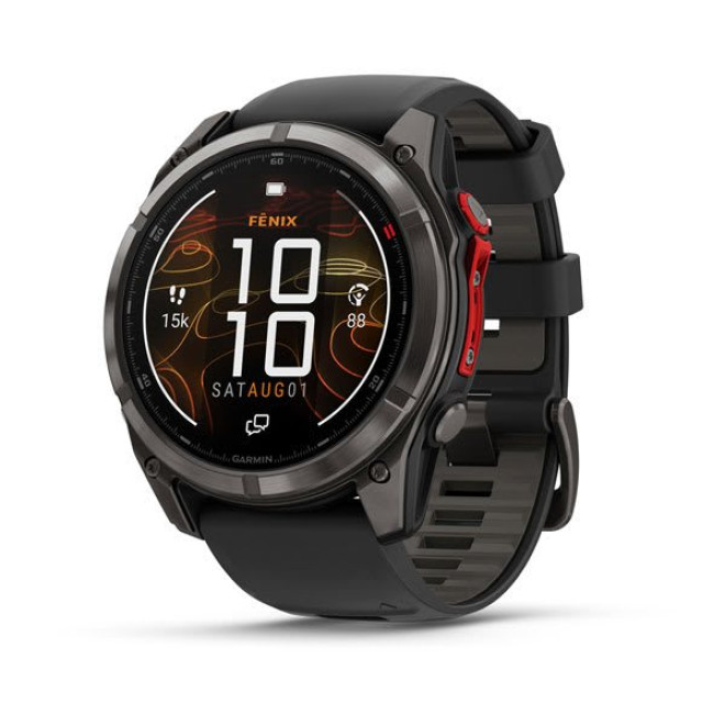 fēnix® 6 Sapphire, black DLC with heathered black nylon band (010-03380-00)