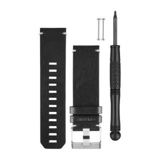 Black Leather Watch Band (010-12168-29)