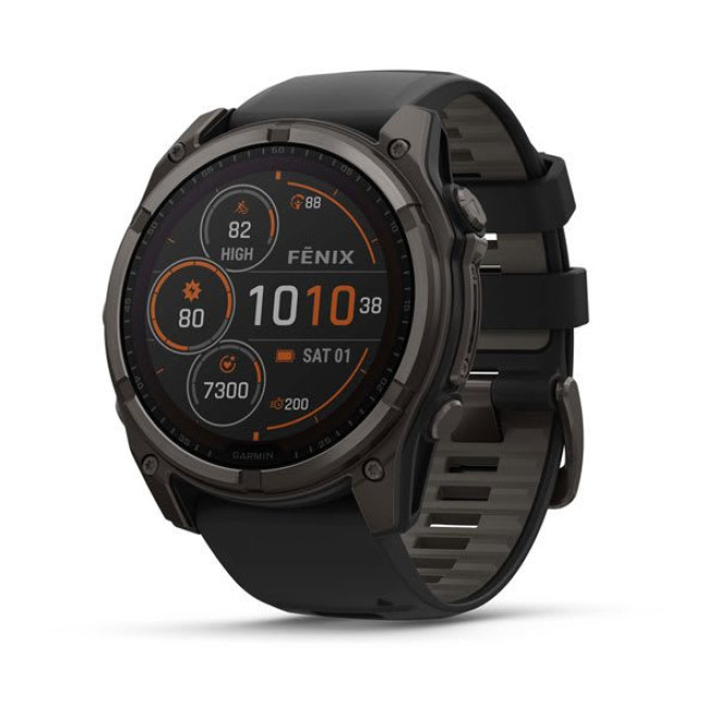 fēnix® 6 - Pro Solar Edition, titanium carbon grey DLC with titanium DLC band (010-02907-10)