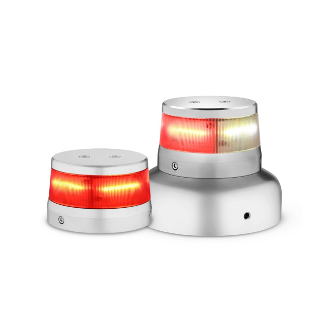Red / White Split LED Beacon 14 VDC, 3.75