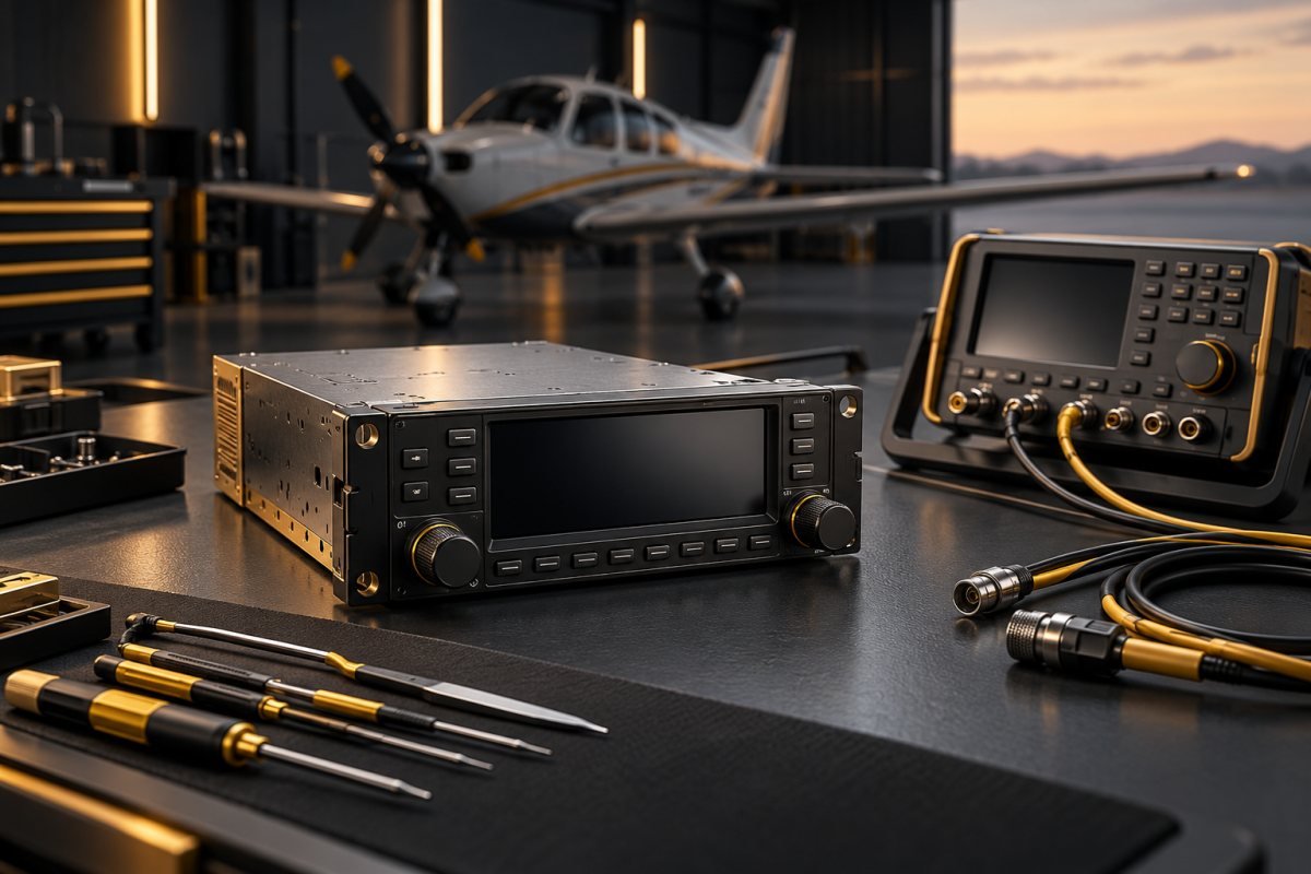 Illustrative avionics unit, test equipment and technical support tools
